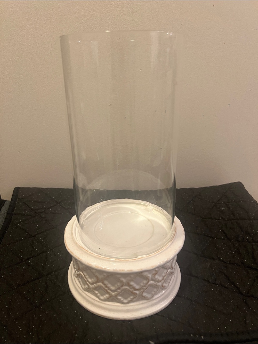 Partylite Villa Blanca Hurricane Pedestal Candle Holder